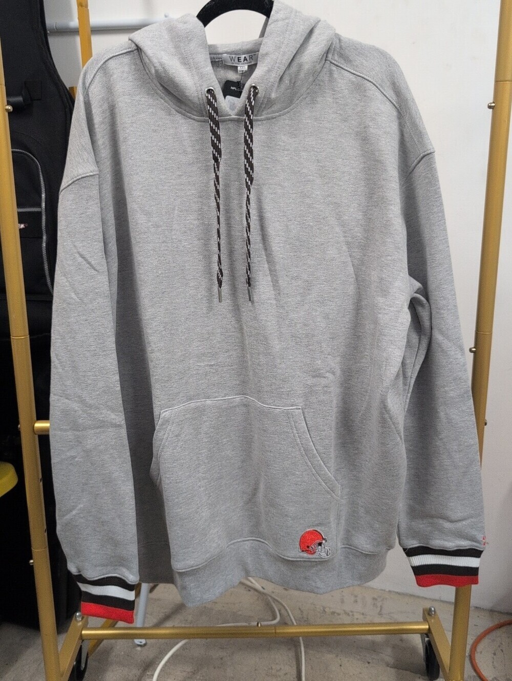 Women's Cleveland Browns Gray Hoodie Sweatshirt Size XXL  NWT